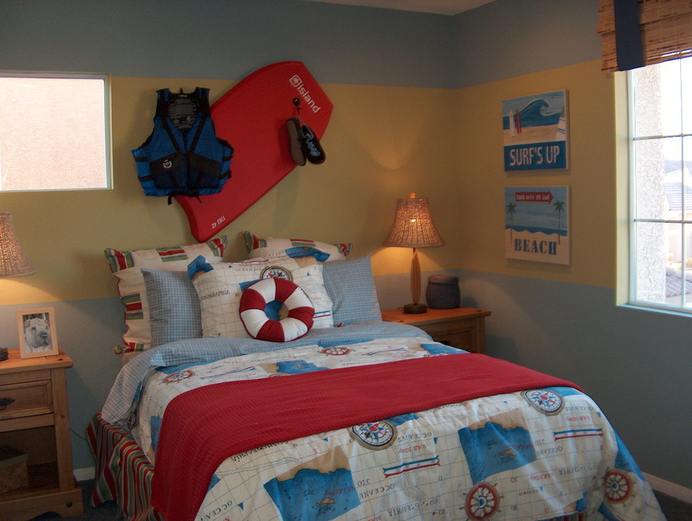 Design ideas for a bohemian kids' bedroom in Las Vegas.