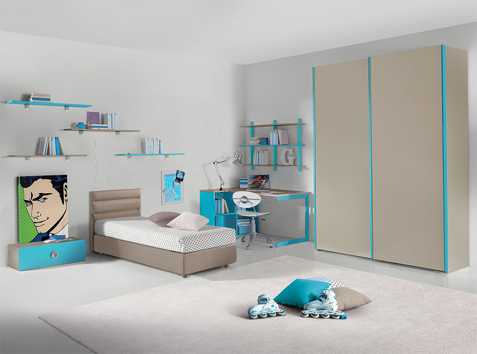 Источник вдохновения для домашнего уюта: детская в современном стиле с спальным местом для мальчика