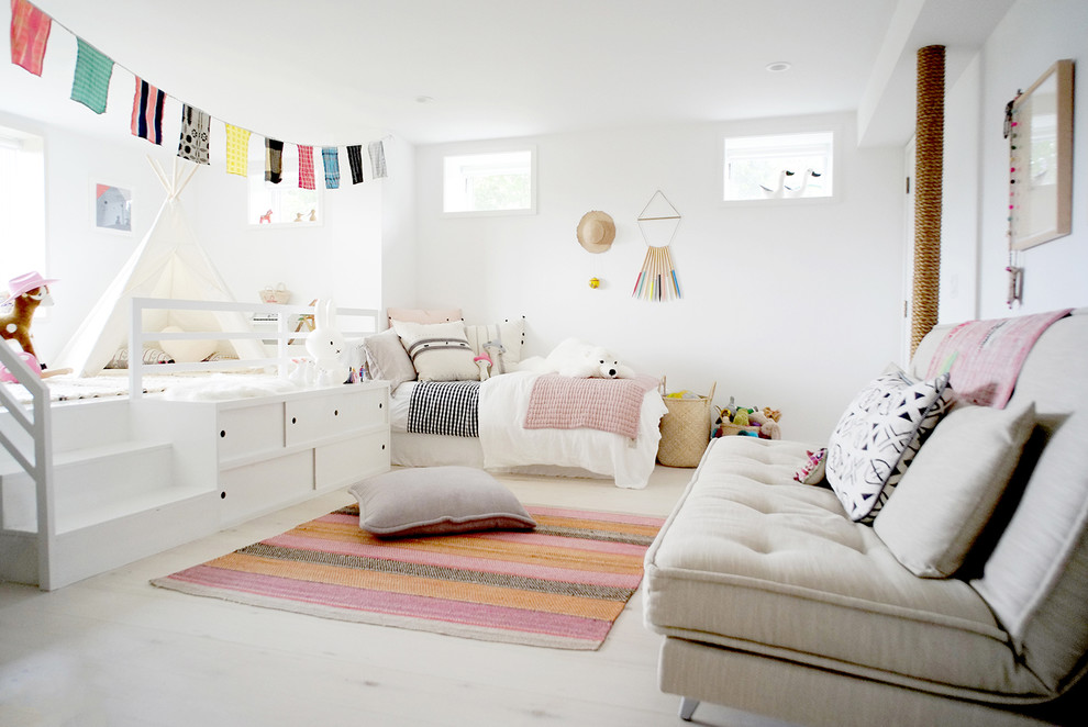 Example of a beach style kids' room design in New York