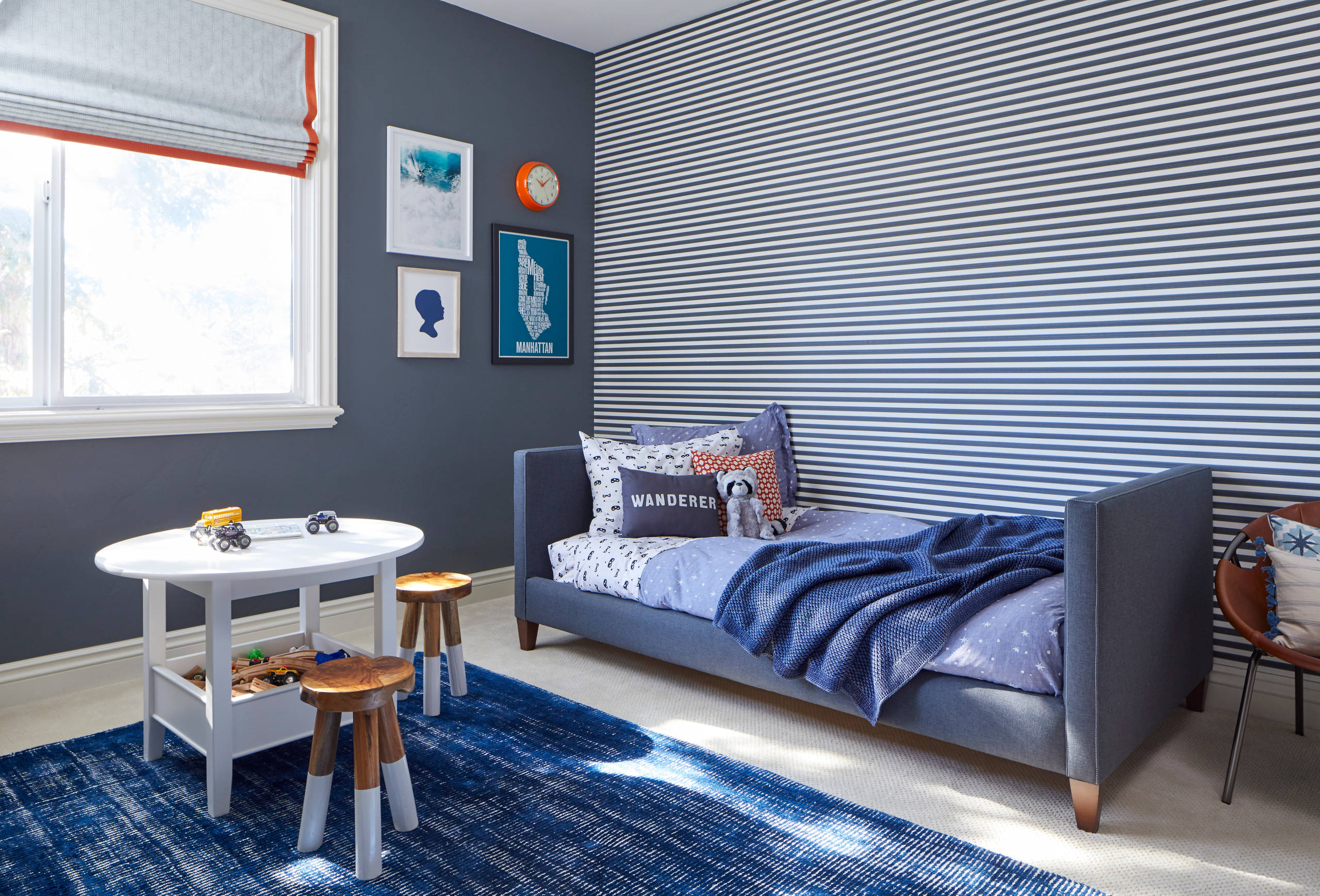 ストライプ壁紙の事例画像 Houzz ストライプ壁紙の事例画像 Houzz
