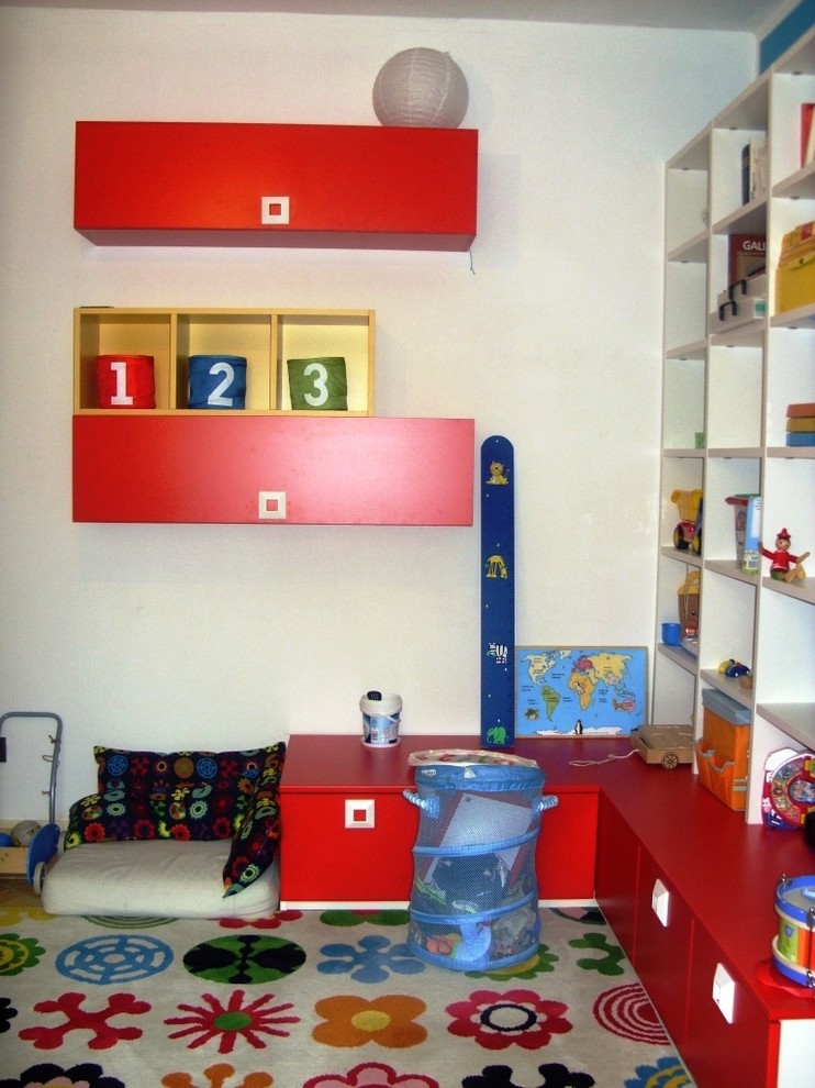 Example of an eclectic kids' room design in Other