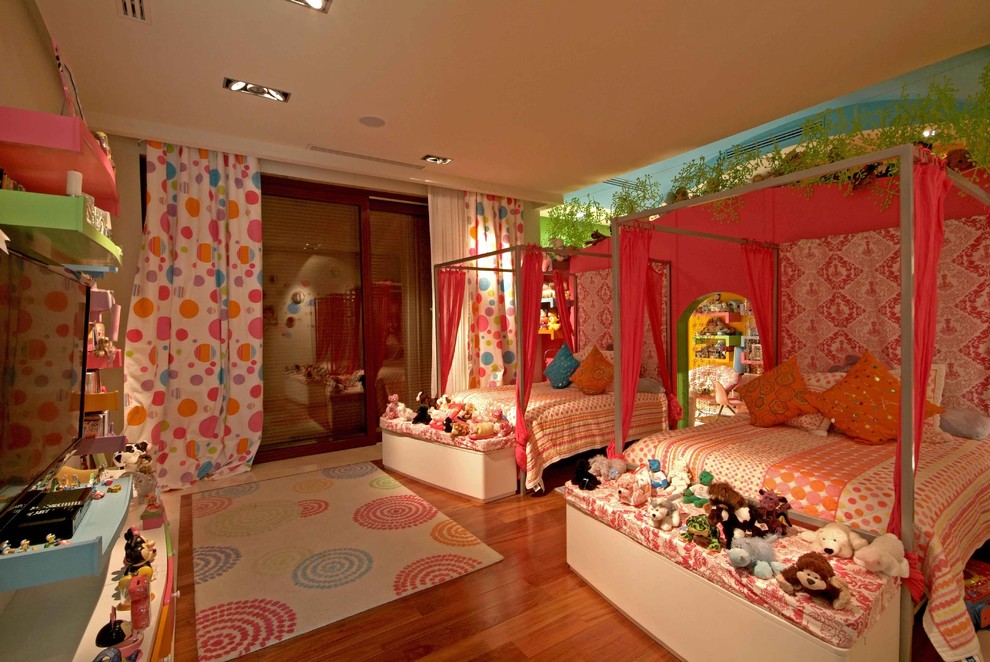 Design ideas for a contemporary kids' bedroom in Mexico City.