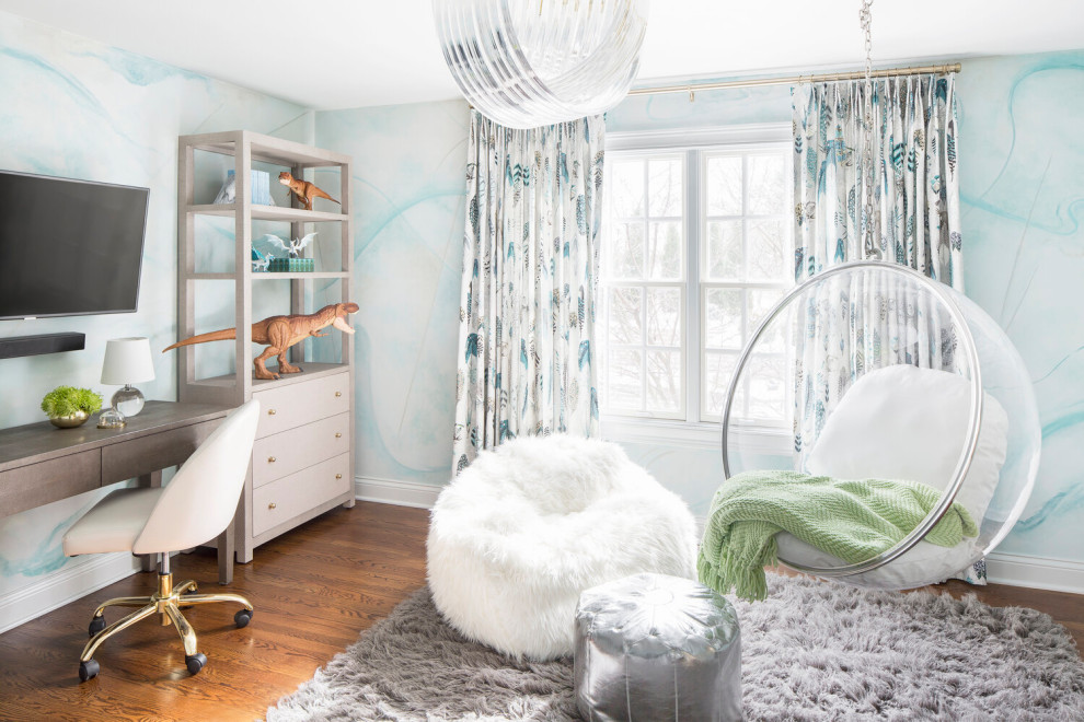 Inspiration for a transitional kids' room remodel in Other
