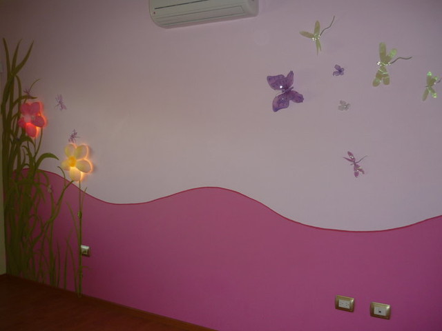 Mural decorativo para habitación de niña - Contemporáneo - Dormitorio  infantil - Ciudad de México - de A&D Arte y Diseño Interior | Houzz