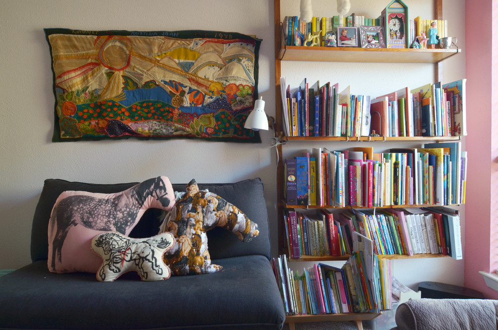 Example of an eclectic kids' room design in Dallas