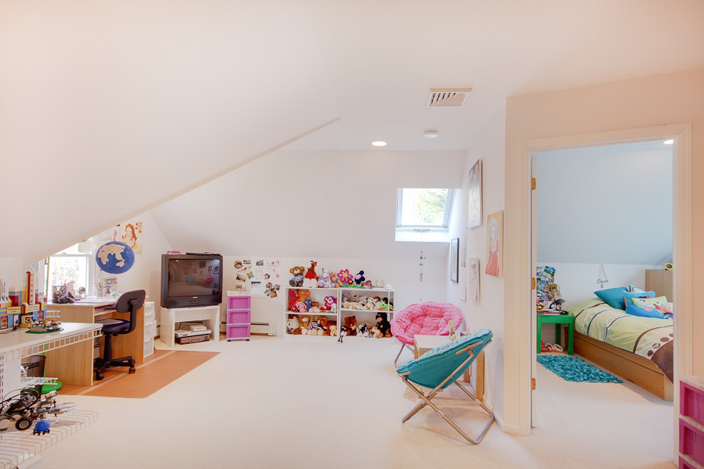 Cette image montre une chambre d'enfant design.
