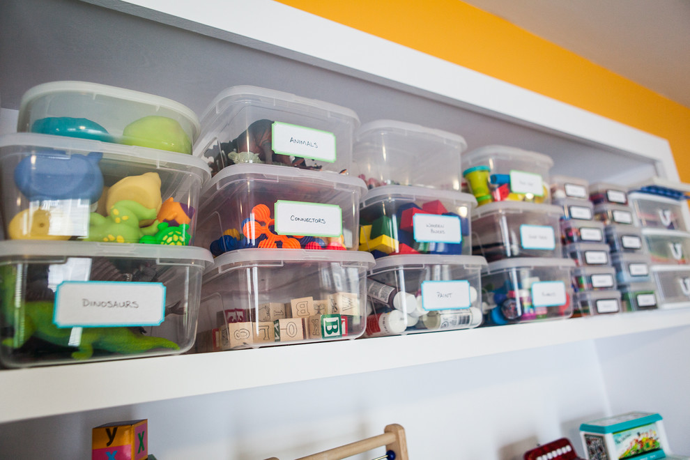 Example of a trendy kids' room design in Other