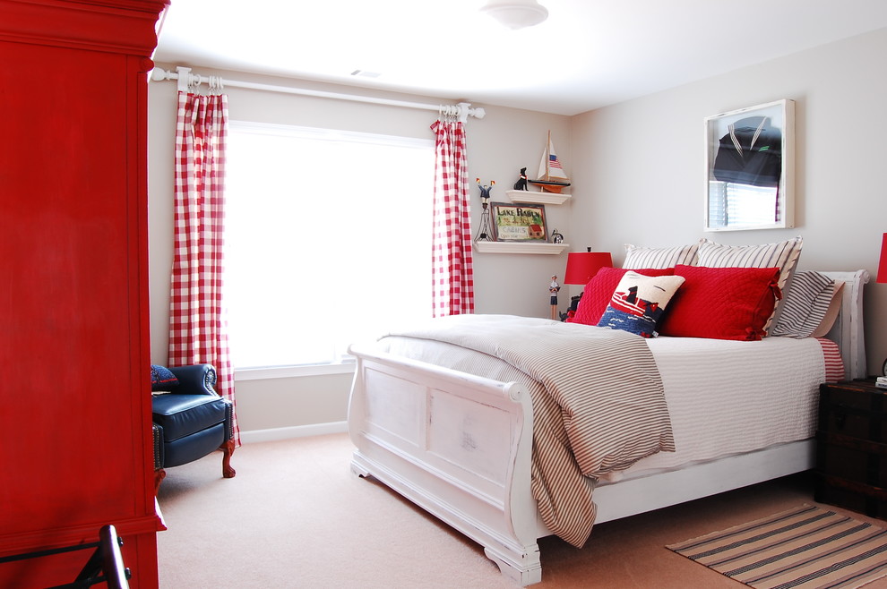Kids' room - coastal kids' room idea in New York