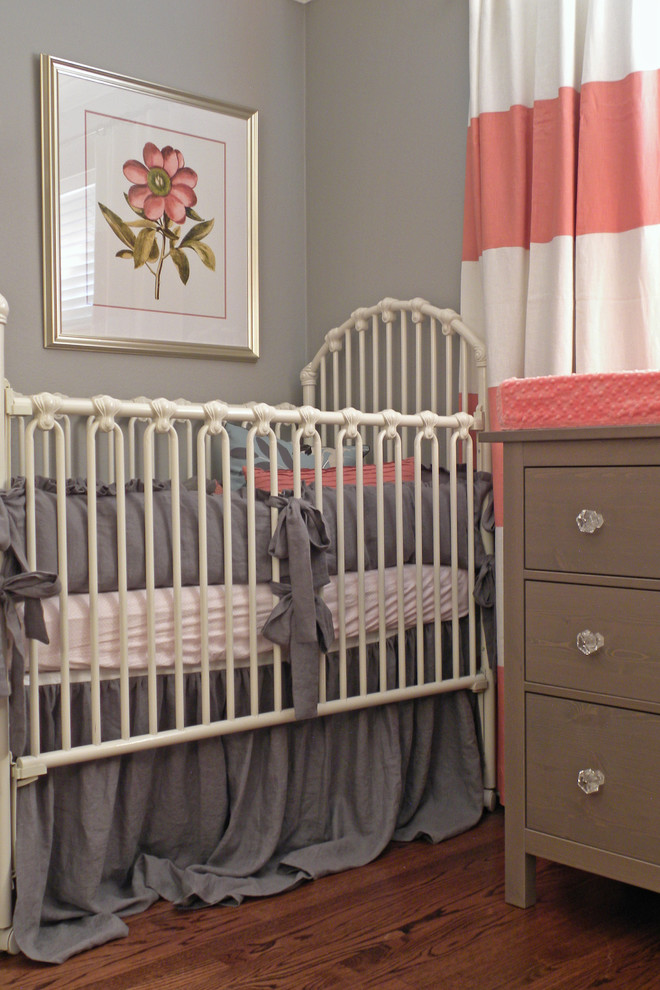 Example of an eclectic nursery design in Dallas