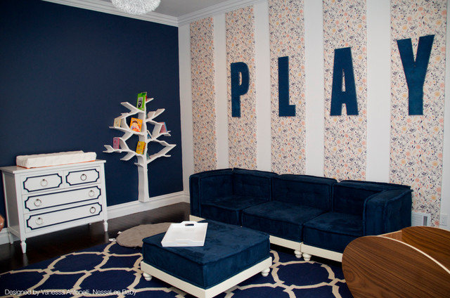 Navy Girl's Playroom (Kid's Den) - Minimalistisch - Kinderzimmer - New ...