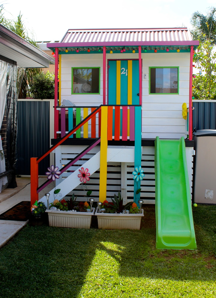This is an example of a bohemian kids' bedroom in Sydney.