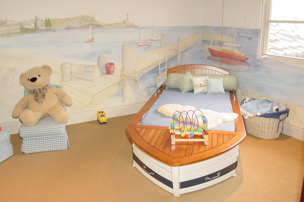 サンディエゴにあるトラディショナルスタイルのおしゃれな子供部屋の写真