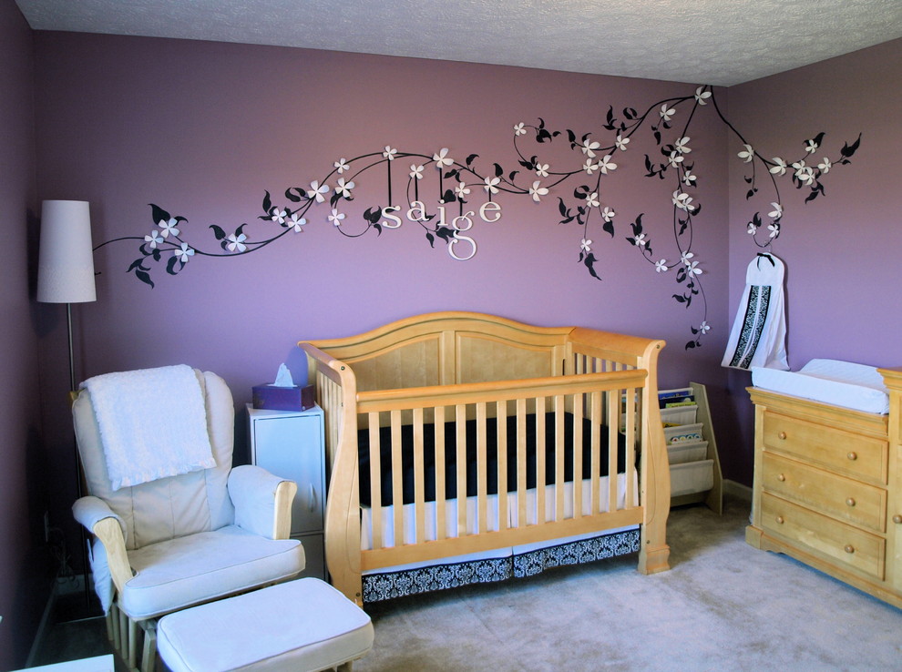 Inspiration for a contemporary kids' room remodel in Cleveland