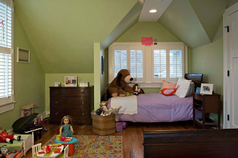 Inspiration för klassiska barnrum kombinerat med sovrum
