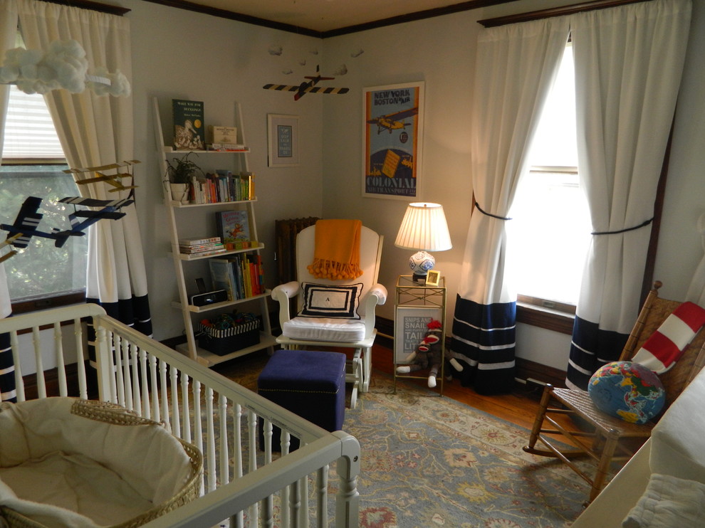 Photo of a bohemian kids' bedroom in Boston.
