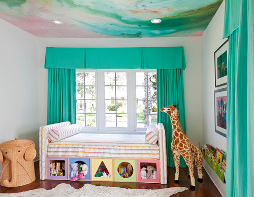 Transitional style Kids bed to store toys, books and etc