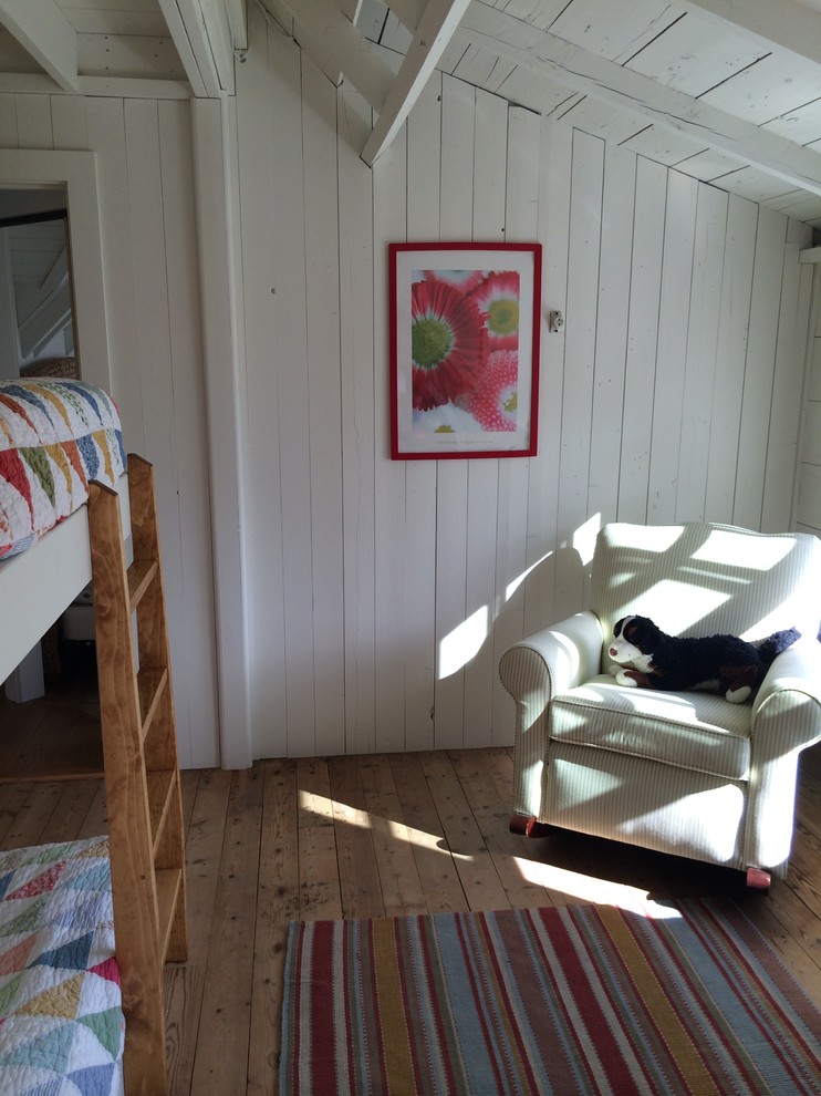 Inspiration for a beach style kids' bedroom in Portland Maine.