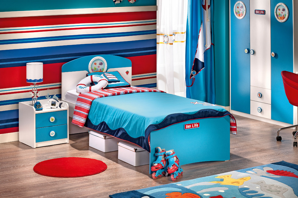 Inspiration for a coastal gender-neutral kids' bedroom remodel in Miami