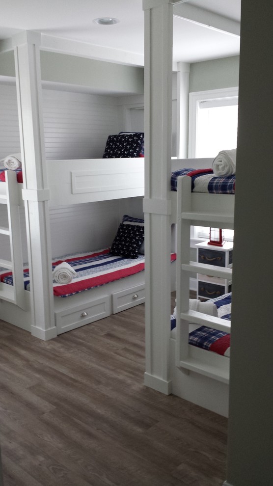 Inspiration for a coastal gender neutral kids' bedroom in Other with vinyl flooring.