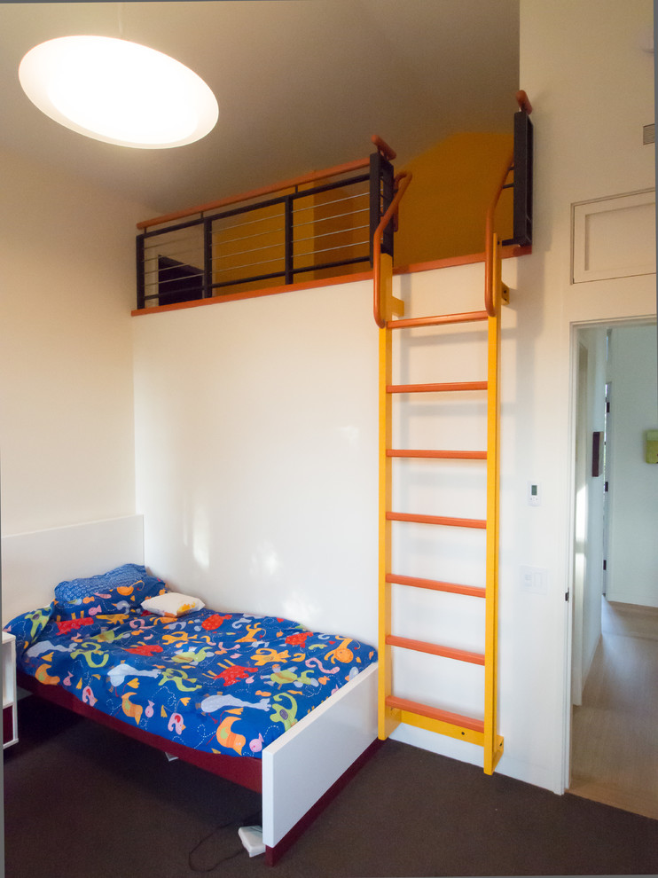 Example of a minimalist kids' room design in San Francisco