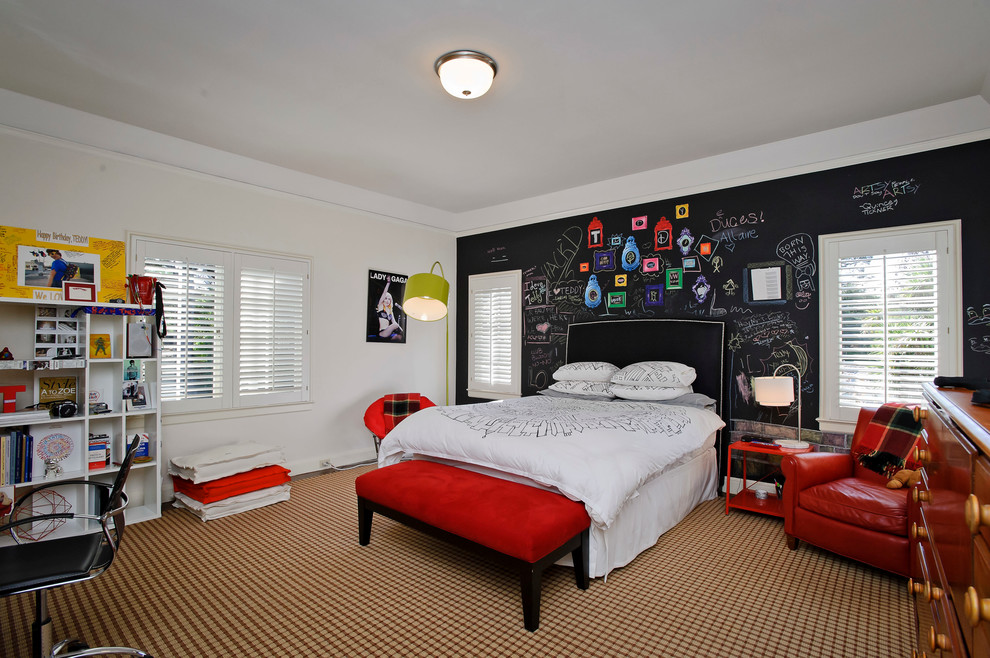 Inspiration for a contemporary boy kids' room remodel in San Francisco
