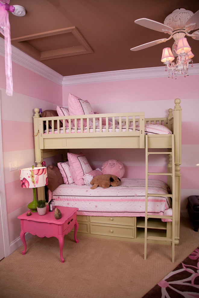 Pink and green girls room - Contemporary - Kids - DC Metro - by Pierre ...