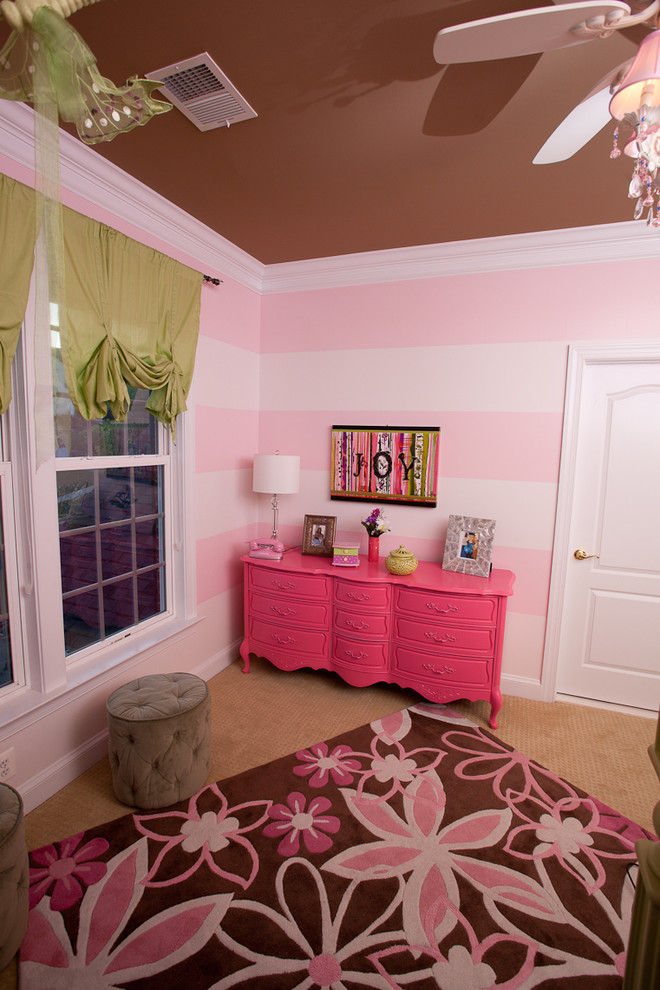 Pink and green girls room - Contemporary - Kids - DC Metro - by Pierre ...