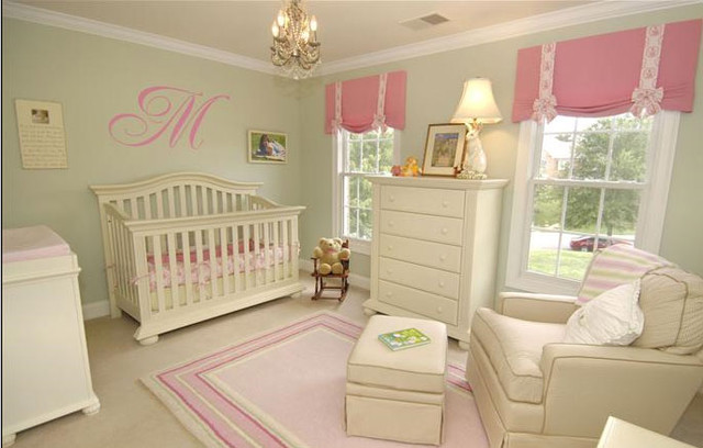 green and pink nursery ideas