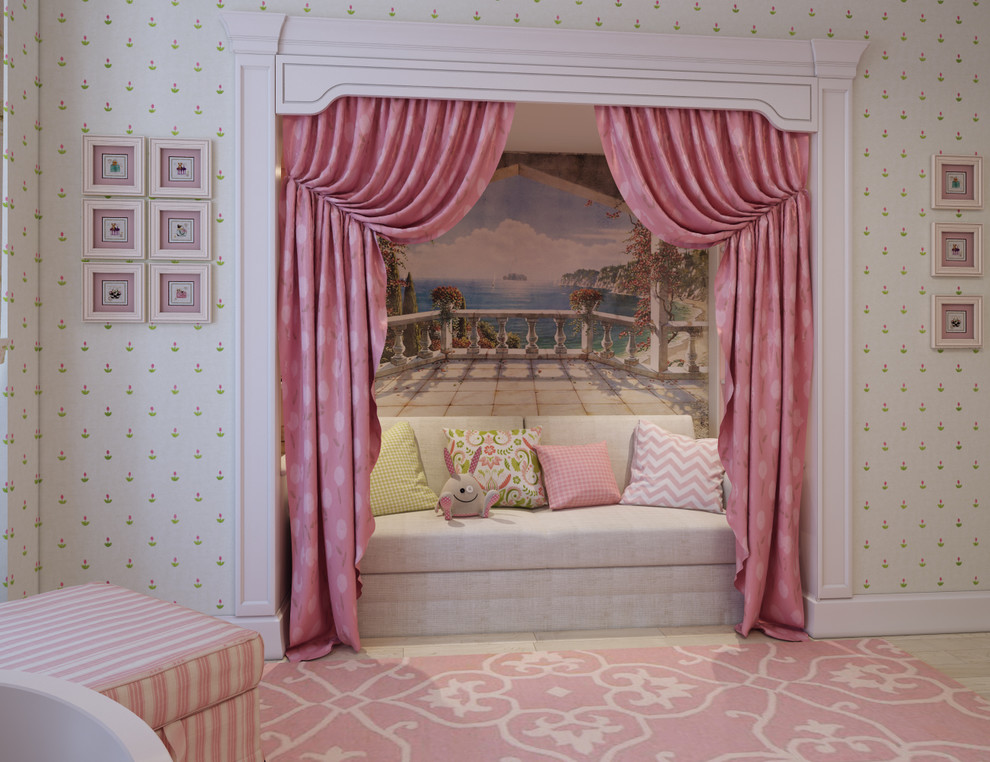 Traditional kids' bedroom for girls in Other.