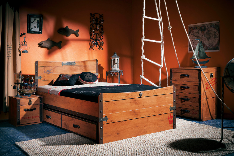 Photo of a nautical kids' bedroom for boys in Miami.