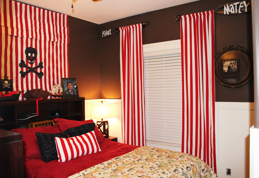 Pirate Theme Boys Bedroom - Traditional - Kids - Boise - by Red Sofa ...