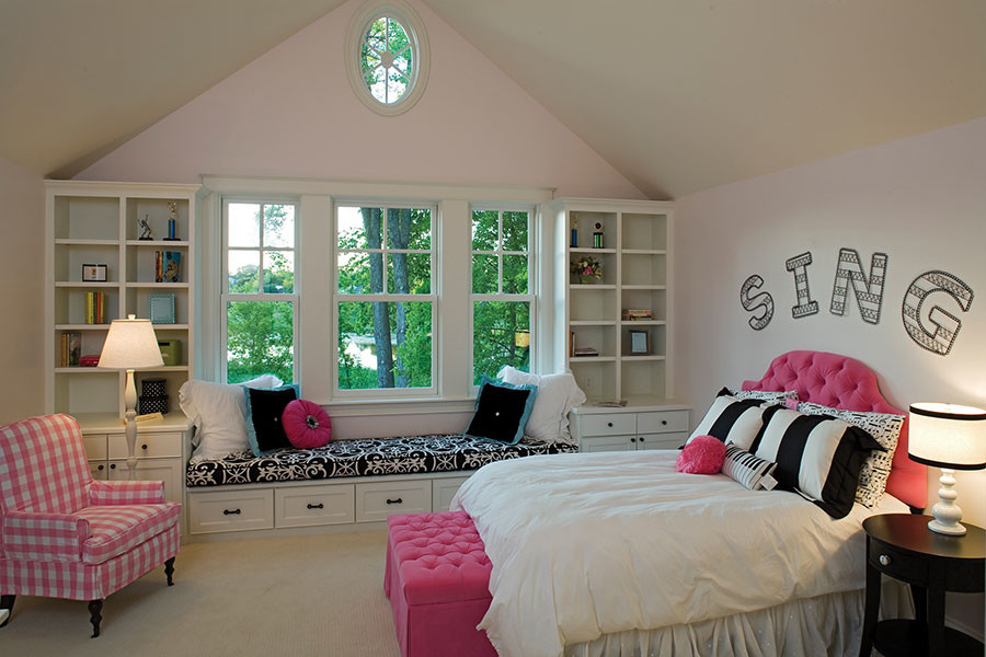 This is an example of a classic kids' bedroom in St Louis.