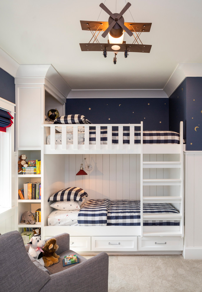 Inspiration for a coastal kids' bedroom in Denver.