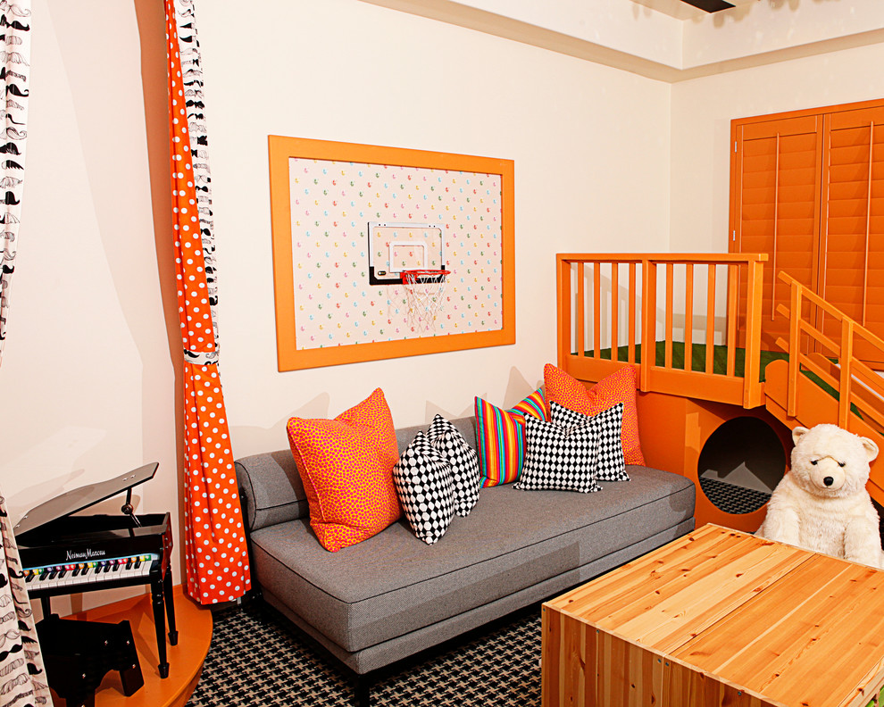 This is an example of a contemporary kids' bedroom in Phoenix.
