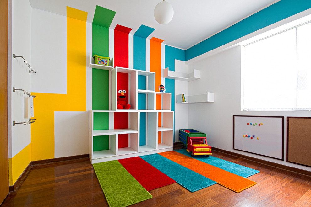 Inspiration for a contemporary playroom remodel in Other