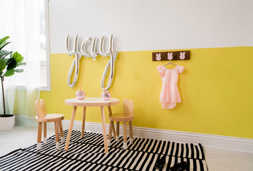 This is an example of a modern kids' bedroom in Orange County.