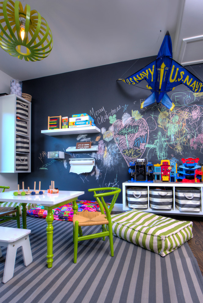 サンフランシスコにあるエクレクティックスタイルのおしゃれな子供部屋の写真