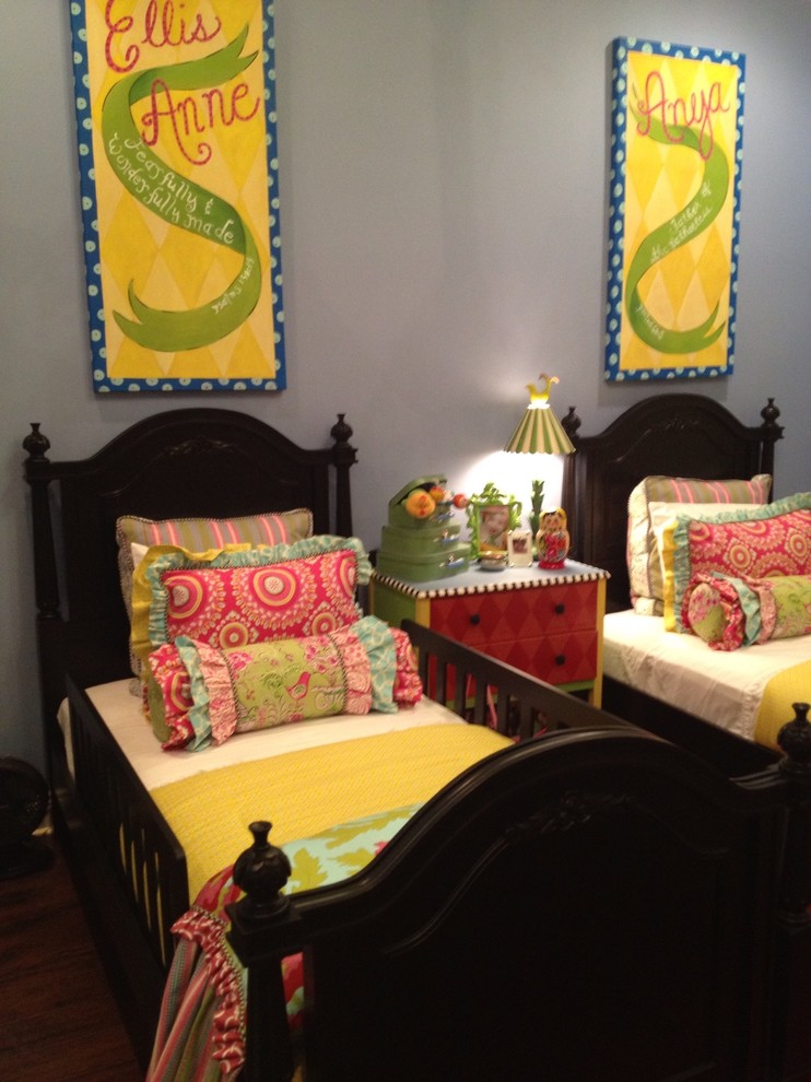 Design ideas for a bohemian kids' bedroom in Little Rock.