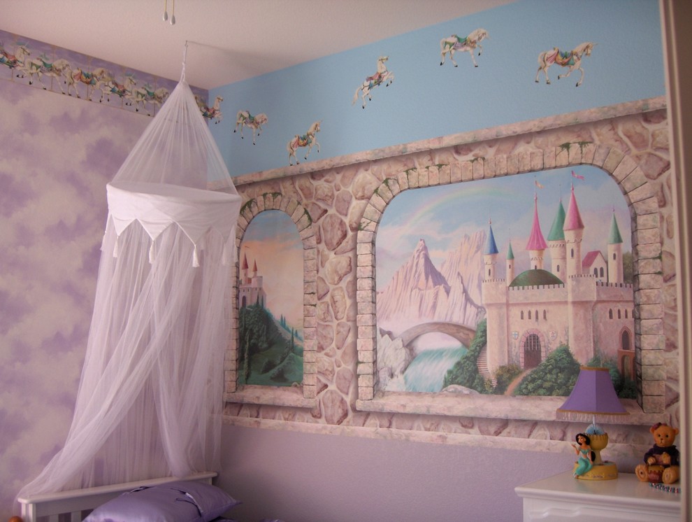 Design ideas for an eclectic kids' bedroom in Denver.
