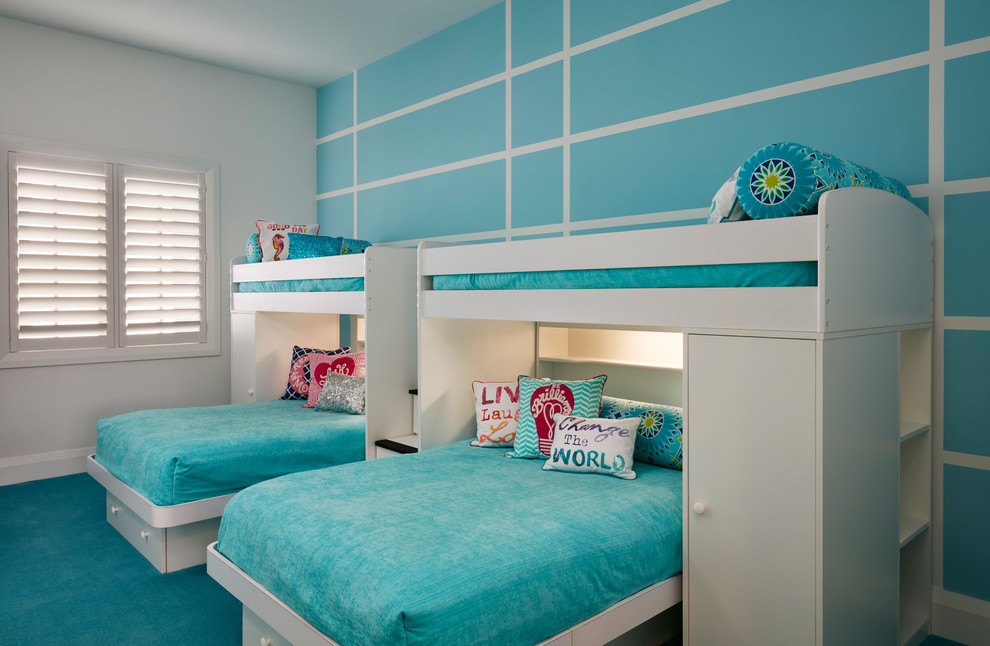 マイアミにあるコンテンポラリースタイルのおしゃれな子供部屋の写真