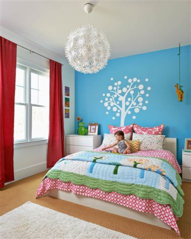 Design ideas for a modern kids' bedroom in Charlotte.