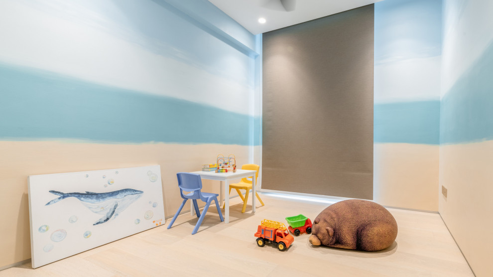 This is an example of a modern kids' bedroom in Singapore.