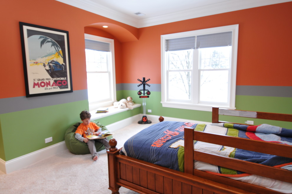 This is an example of a classic kids' bedroom in Chicago.