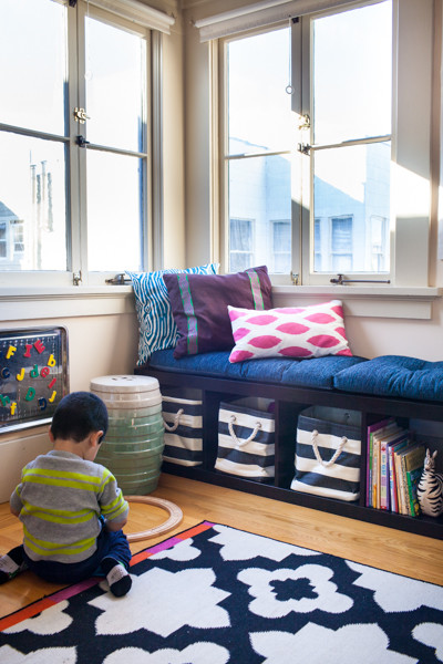 Photo of a bohemian kids' bedroom in San Francisco.