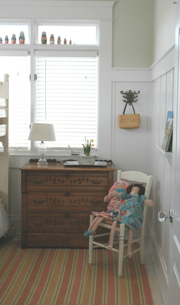 Design ideas for a country kids' bedroom for girls in Other.