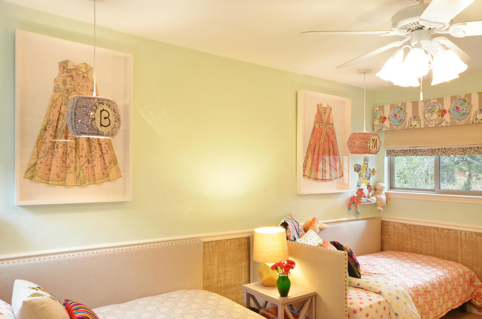 Example of a trendy kids' room design in Austin
