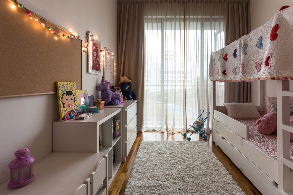 Inspiration for a contemporary kids' bedroom in Singapore.