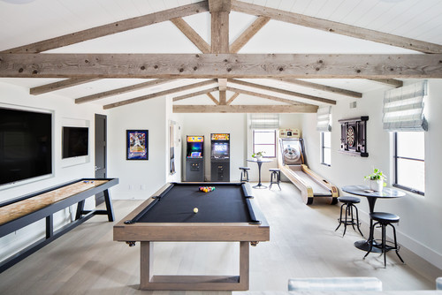 Sports Man Cave With Sporting Decor