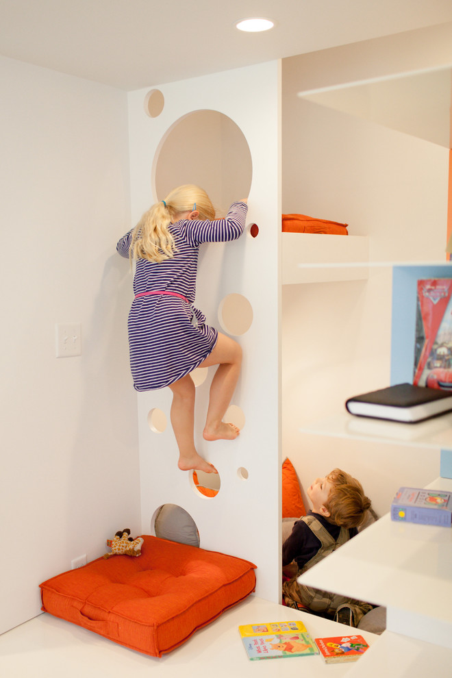 This is an example of a modern kids' bedroom in Other.