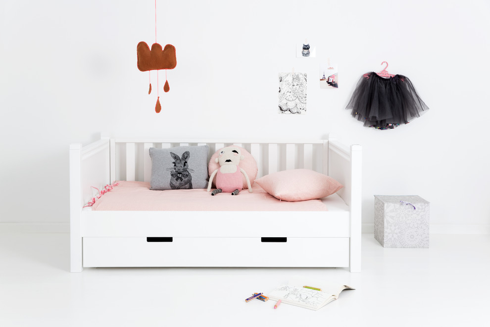 Modelo de dormitorio infantil de 4 a 10 años escandinavo